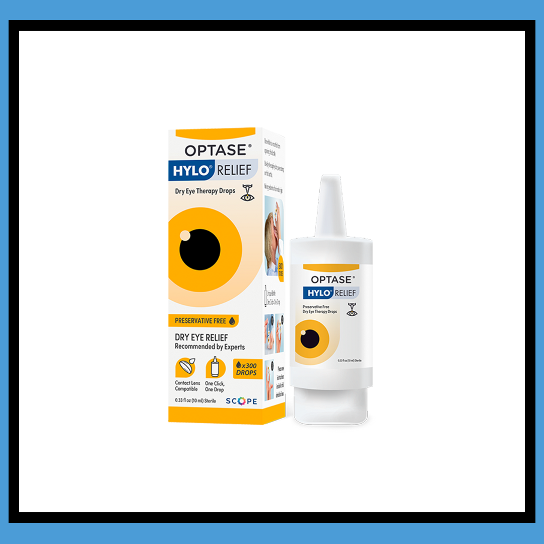 OPTASE HYLO Relief Dry Eye Drops myze The Daily Care for Eyes