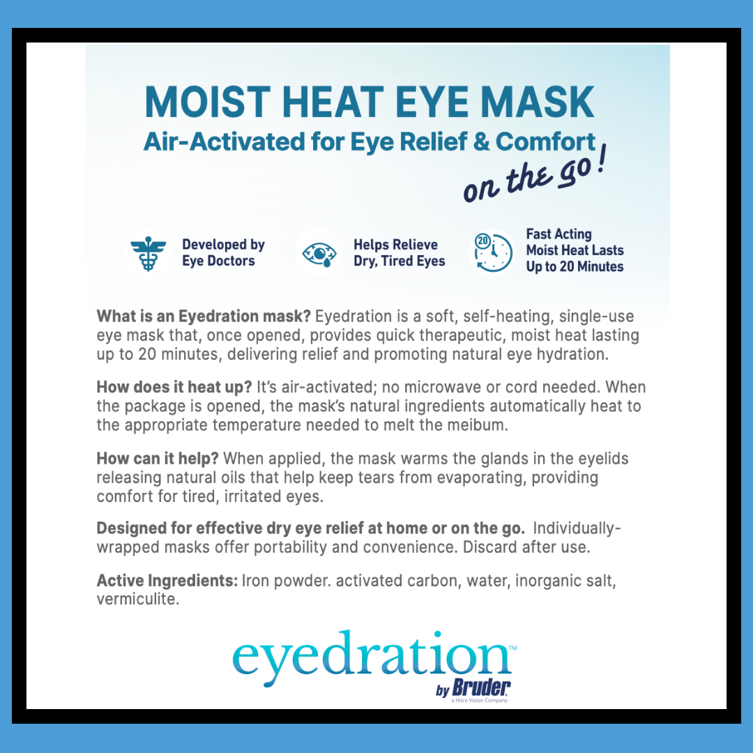 Bruder® eyedration™ AirActivated Moist Heat Eye Mask (10 mask pack