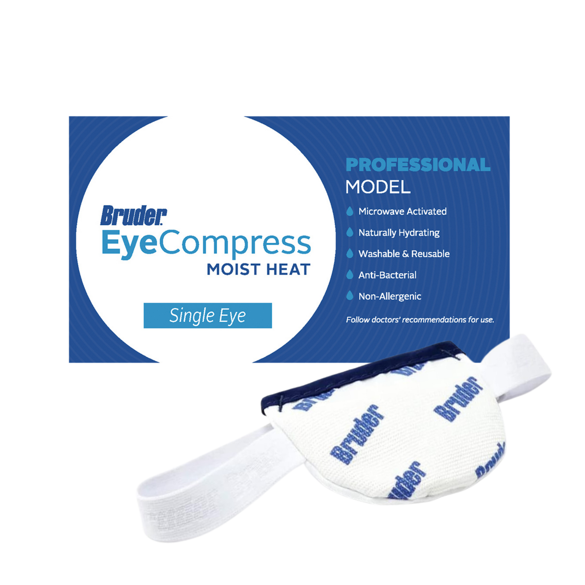 Bruder® Microwavable Moist Heat Single Eye Compress – myze The Bruder® Microwavable Moist Heat Single Eye Compress – myze The