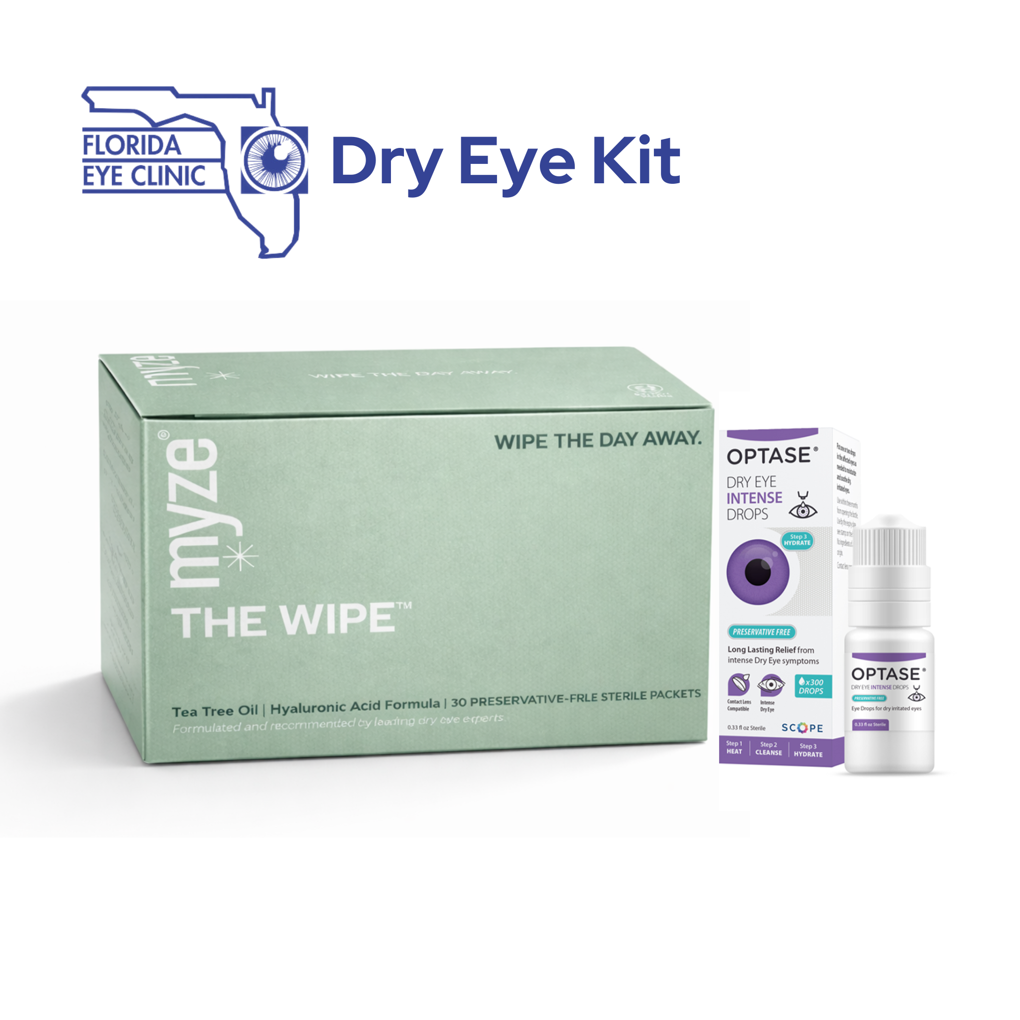 Eye Resolution Kit Kit para ojos secos de Florida Eye Clinic – myze The Daily Care for Eyes