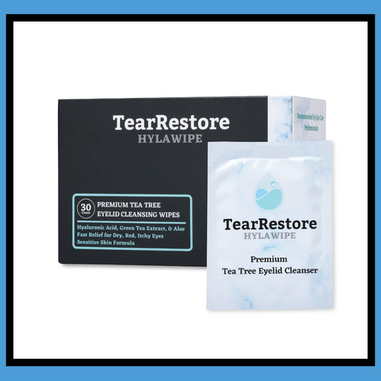 TearRestore HylaWipe™ Tea Tree Eyelid Wipes