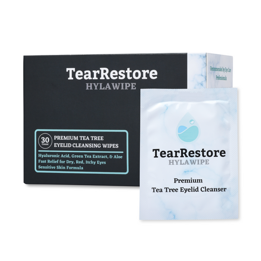 TearRestore HylaWipe™ Tea Tree Eyelid Wipes