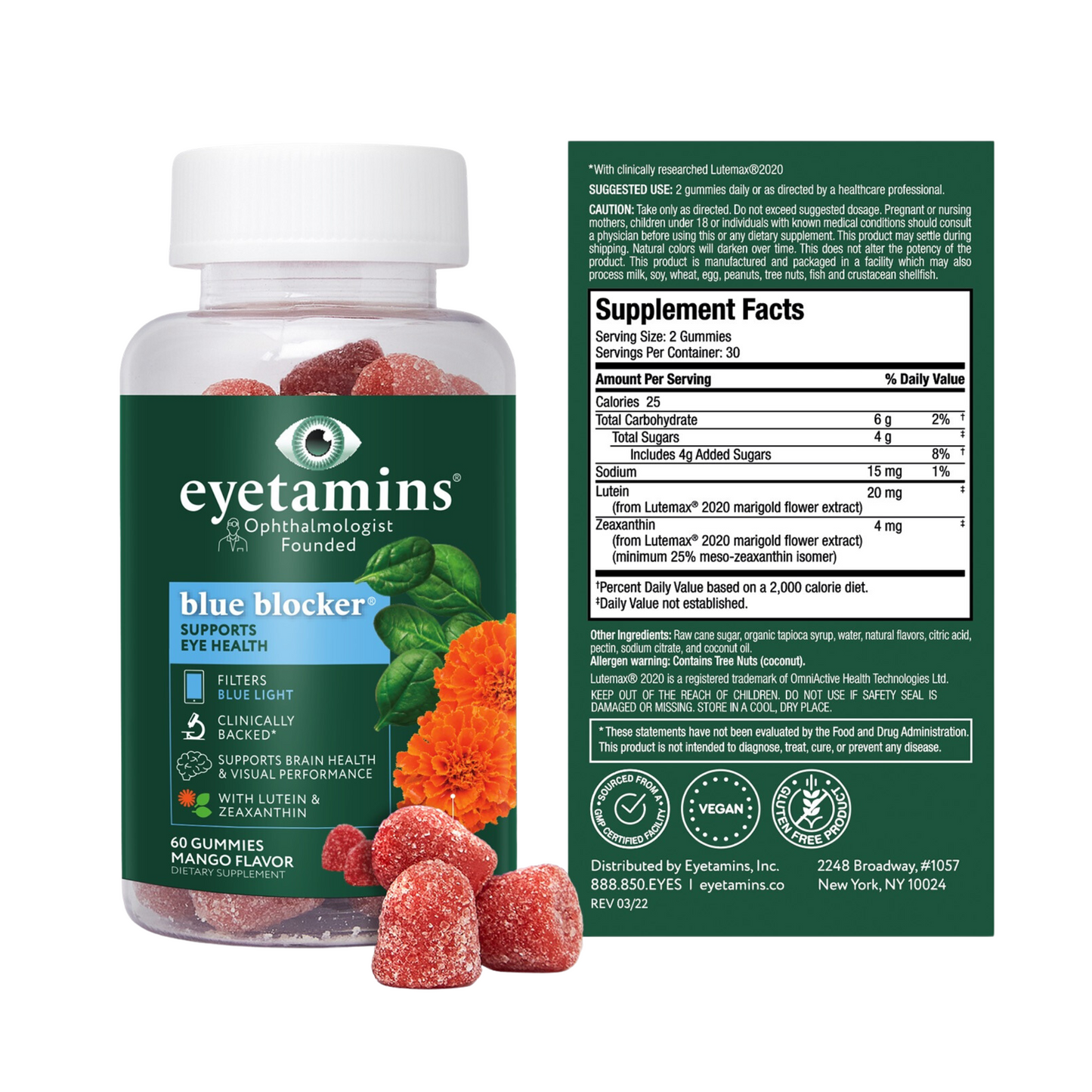 eyetamins blue blocker® gummies