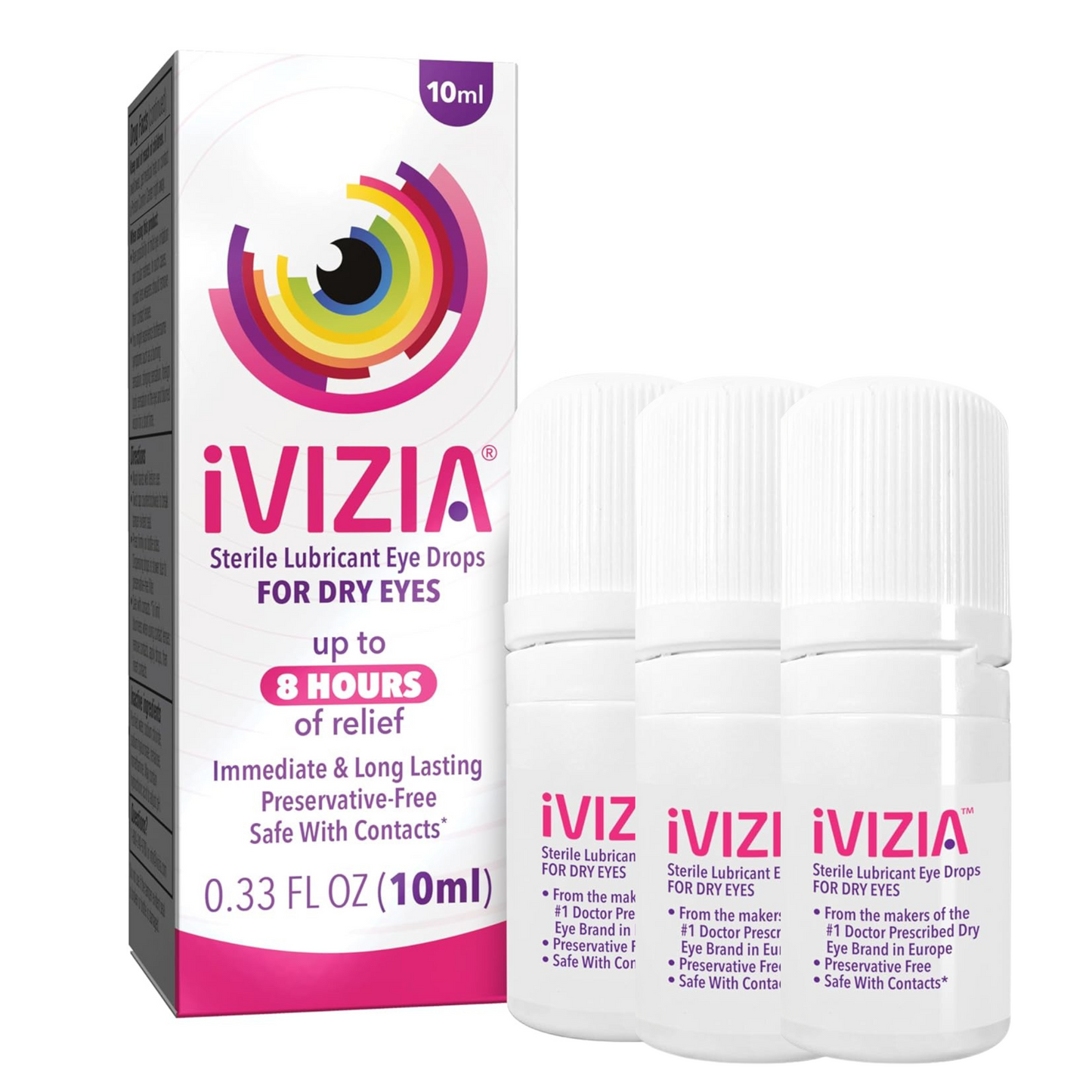 iVIZIA™ 3pack of 10ml Preservative Free Eye Drops