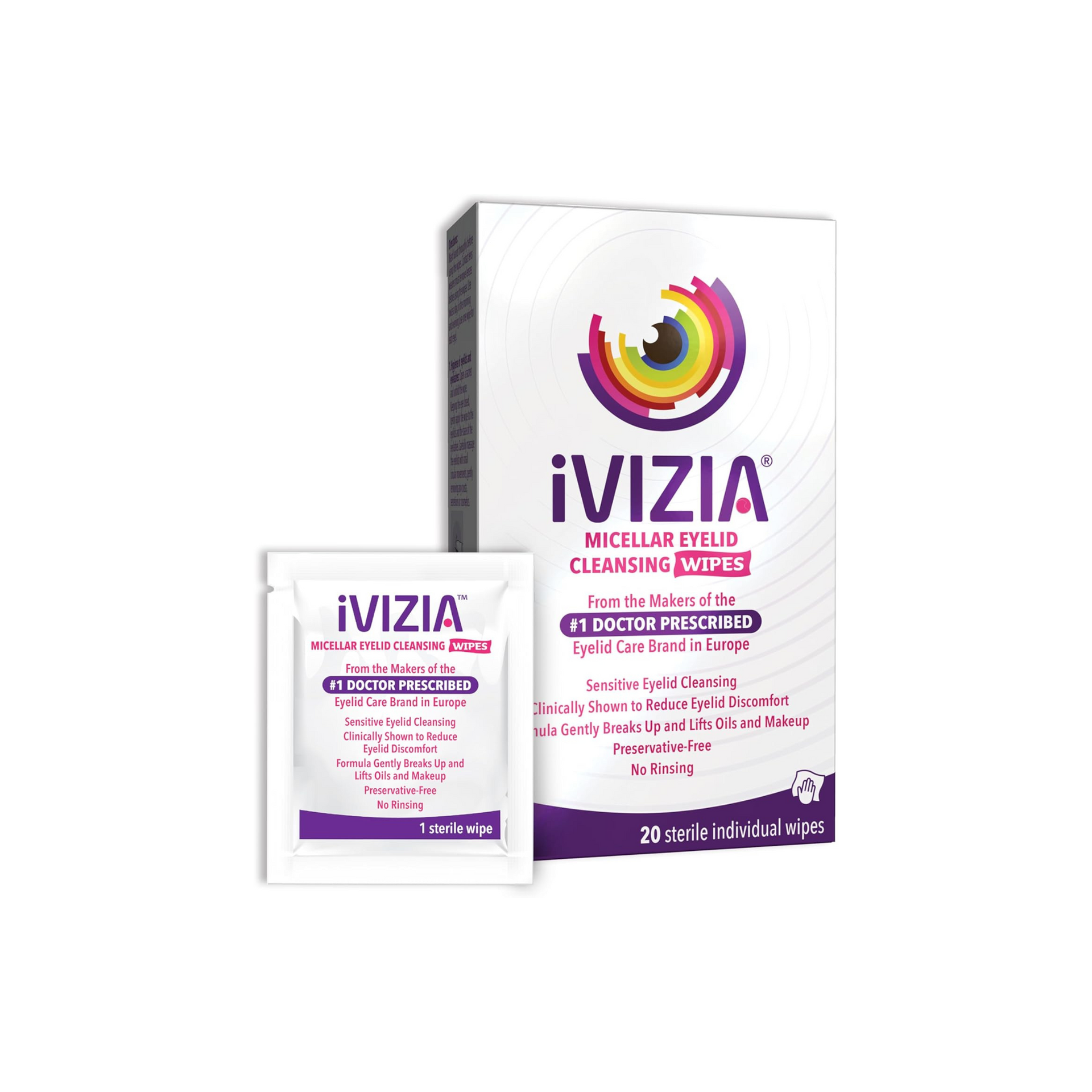 プライケアEiz(イーアイズ)150粒 iVIZIA™ Eyelid Cleansing Wipes - 20count – myze The Daily Care for