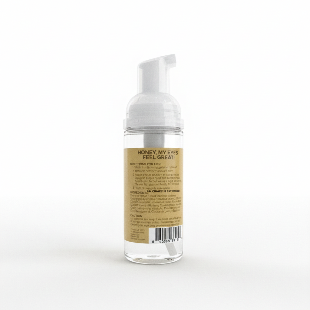 THE FOAM back view with actual label