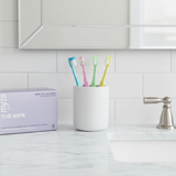 The Wipe for sensitive eyes natural bathroom vanity view